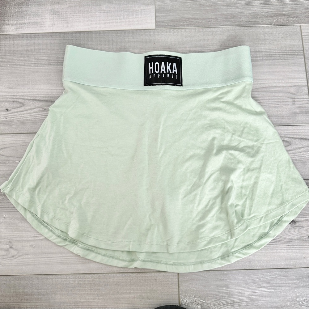 Hoaka swimwear green skirt with shorts